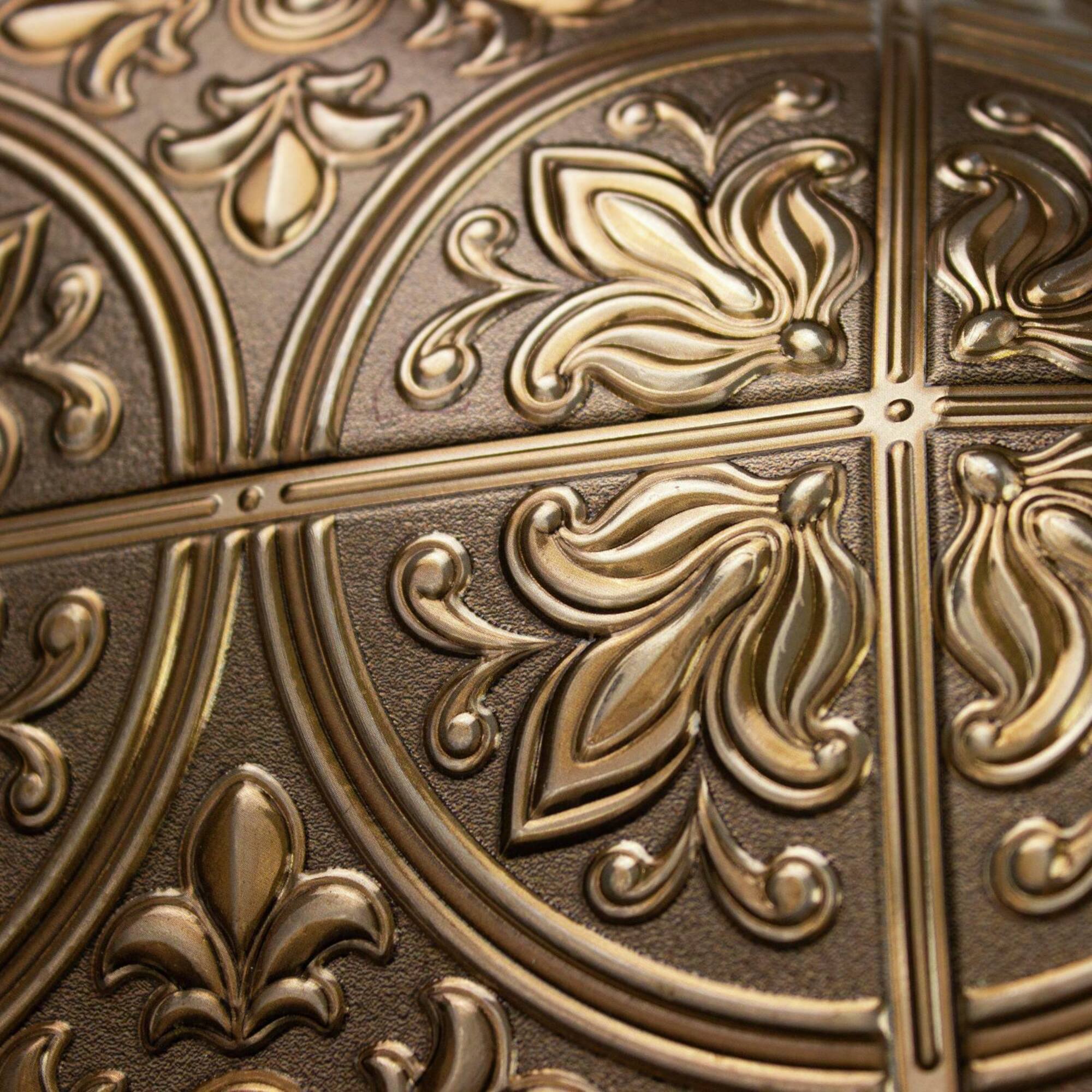 Roommates Copper Tin Tile Peel & Stick Backsplash